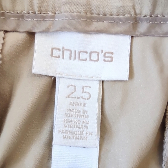 Chico's Tan Pants with Adjustable Hem Size 14 - Picture 9 of 13